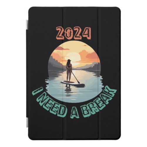 I need a break and relax on Stand Up Paddle board iPad Pro Cover