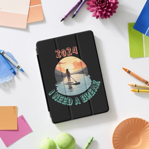 I need a break and relax on Stand Up Paddle board iPad Pro Cover