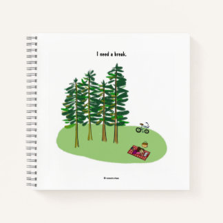 I need a Break note square Notebook