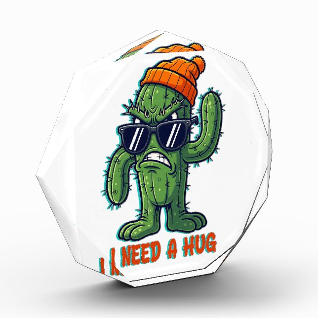 I need a hug acrylic award (Left)