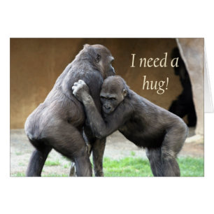 I need a hug cards