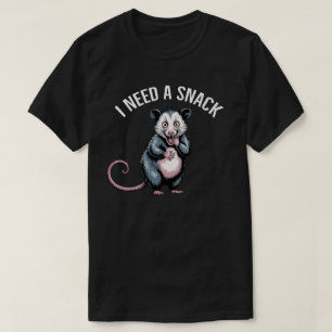 I Need a Snack Screaming Possum t – Funny Meme T-Shirt