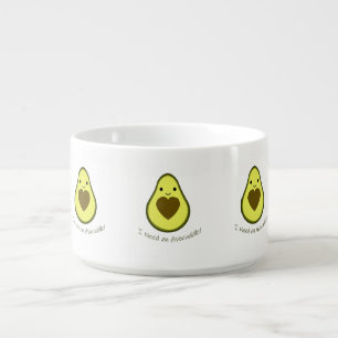 I Need an Avocuddle Cute Kawaii Avocado Bowl