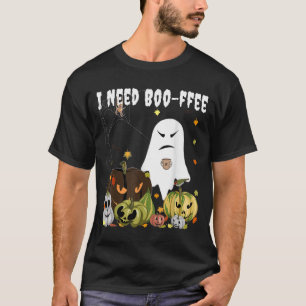 I Need Boo-ffee Ghost Jack-o-lantern Coffee Lover T-Shirt