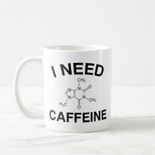 I Need Caffeine Coffee Mug