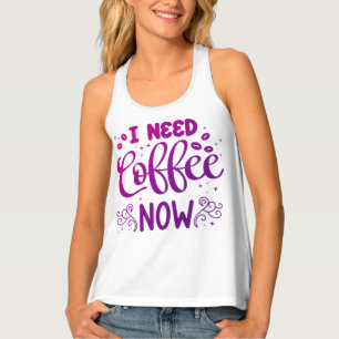 I Need Coffee Now Freefit Women’s All-Over Print R Tank Top