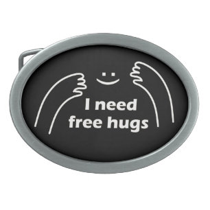 I need free hugs belt buckle
