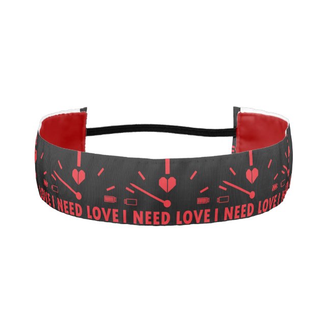 I need love speedometer T-Shirt Athletic Headband (Front)