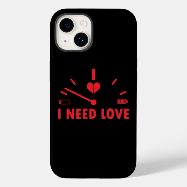 I need love speedometer T-Shirt Case-Mate iPhone Case (Back)