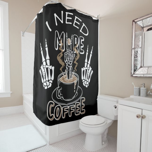 I need more coffee gifts for halloween shower curtain (In Situ)
