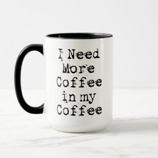 I Need More Coffee in My Coffee Mug