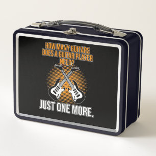 I Need More Guitars Music Player Musician Guitaris Metal Lunch Box