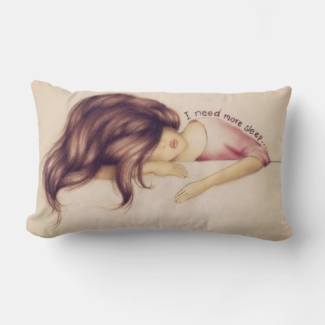 I need more sleep lumbar pillow (Front)