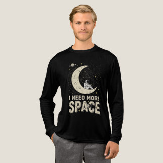 I Need More Space – Cosmic Moon Design Tri-Blend Shirt