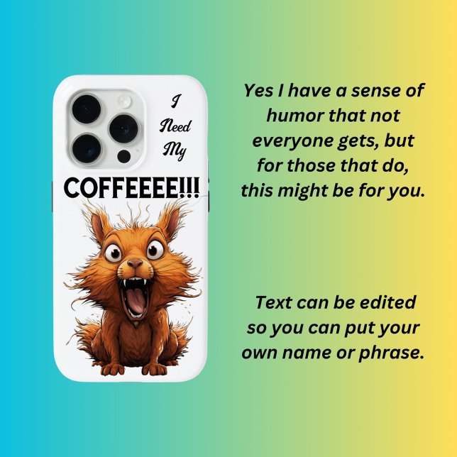 I Need My Coffee  Case-Mate iPhone Case (Creator Uploaded)