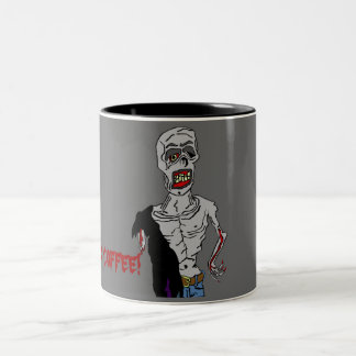 "I need my coffee" Zombie mug
