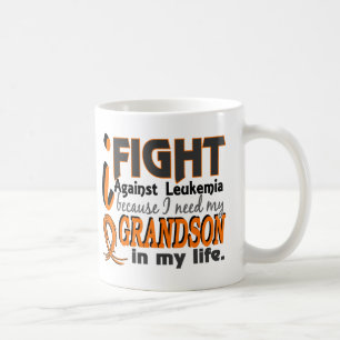 I Need My Grandson Leukemia Coffee Mug