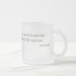 I need no warrant frosted glass coffee mug