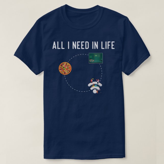 I Need Pizza Sleep Wifi In Life 2341326 T-Shirt (Design Front)