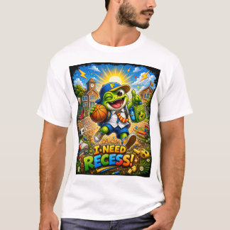 I Need Recess – Funny Frog School T-Shirt