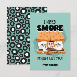 I Need Smore Friends Like You Classroom Valentine Invitation