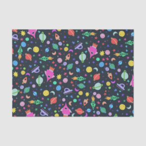 I Need Some Space UFO Rocket Planet Pattern Gift Tissue Paper