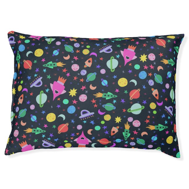 I Need Some Space UFO Universe Pattern Pet Bed (Front)