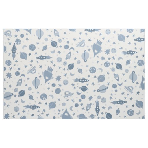 I Need Some Space Universe UFO Pattern Fabric