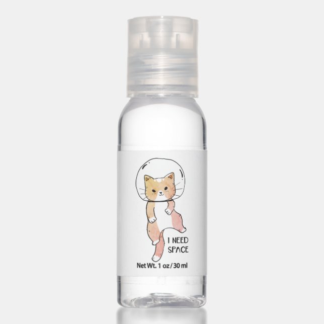 I need Space Cat Astronaut Hand Sanitizer (Front)