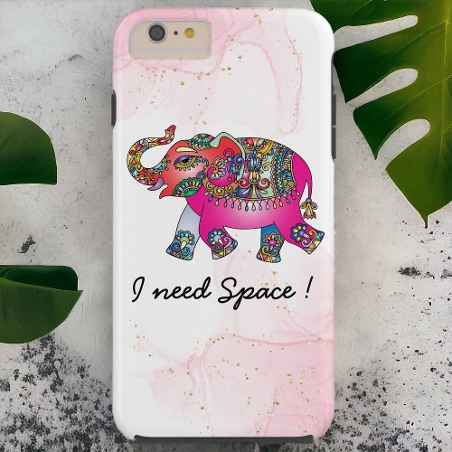 I need Space elephant mandala Tough iPhone 6 Plus Case