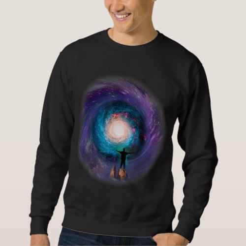 I Need Space in Christmas Outer Space Themed Scie Sweatshirt