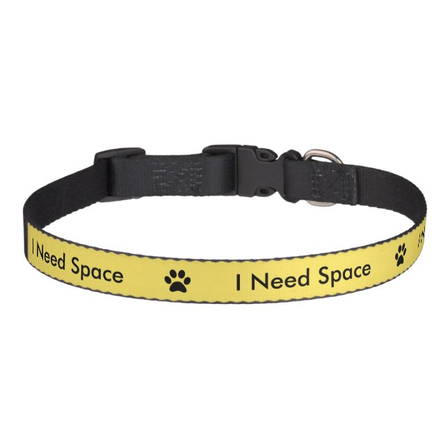 "I Need Space" Special Needs Dog Caution Collar (Front)