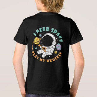 I Need Space to Play My Ukulele Astronaut Player Tri-Blend Shirt