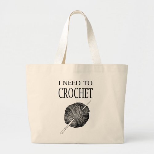 I need to crochet yarn and project large tote bag