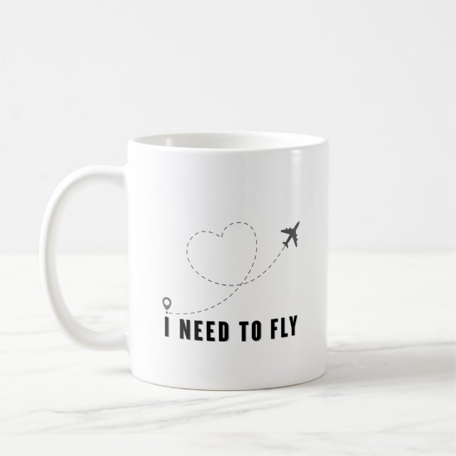 i need to fly mug (Left)