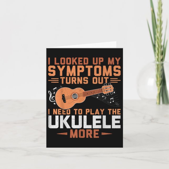 I Need To Play The Ukulele More - Uke Lover Ukulel Card (Front)