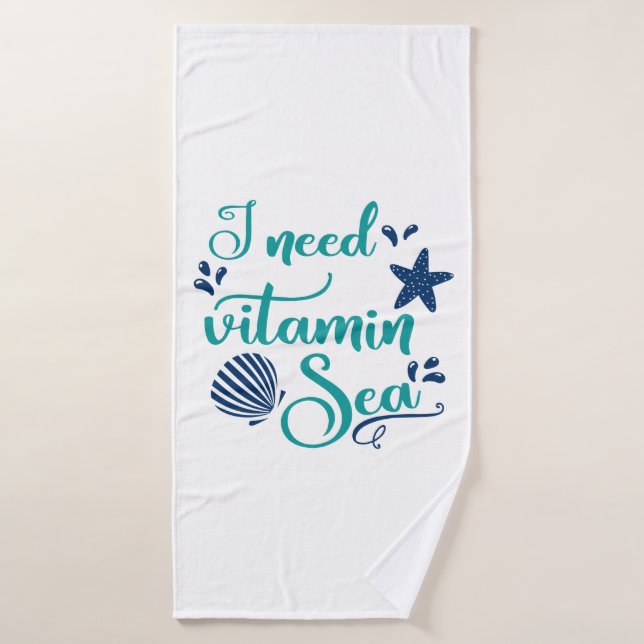 i need vitamin sea bath towel (Bath Towel)