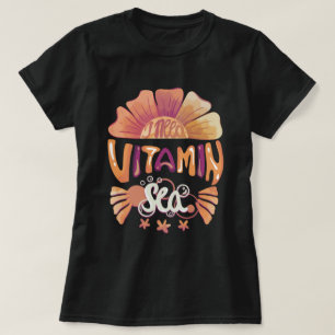 I Need Vitamin Sea: Hand-Lettered Sunset Escape T-Shirt