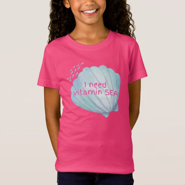 I Need Vitamin Sea Seashell T-Shirt (Front)