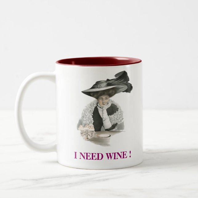 I Need Wine ! Mug (Left)
