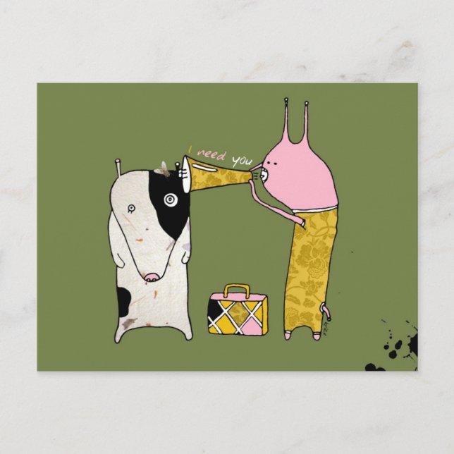 I need You Postcard by Krize (Front)