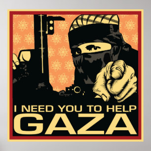 I Need You To Help Gaza Poster