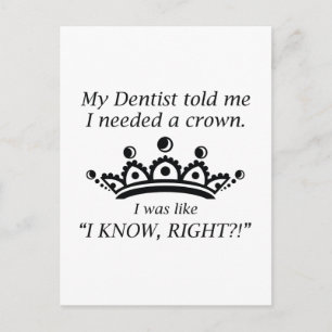 I Needed A Crown Postcard