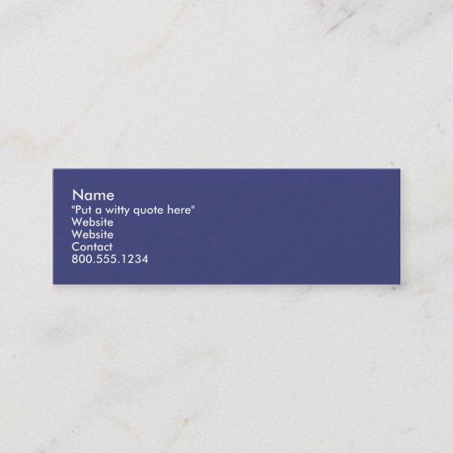 I ♥ Nerds Mini Business Card (Front)