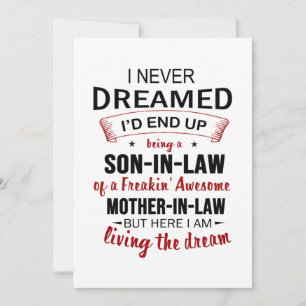I Never Dreamed Being Son-In-Law Freakin' Awesome