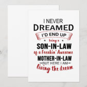 I Never Dreamed Being Son-In-Law Freakin' Awesome (Front/Back)