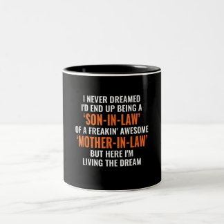 I Never Dreamed Id End Up Being A Son In Law Gift Two-Tone Coffee Mug