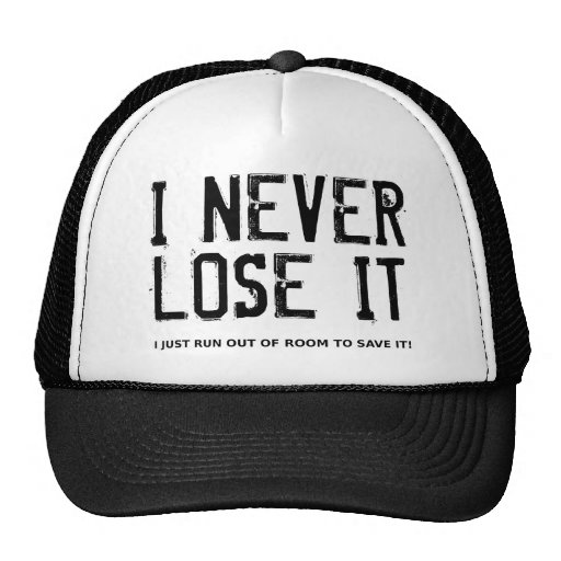 I Never Lose It Dirt Bike Motocross Cap Hat Funny | Zazzle
