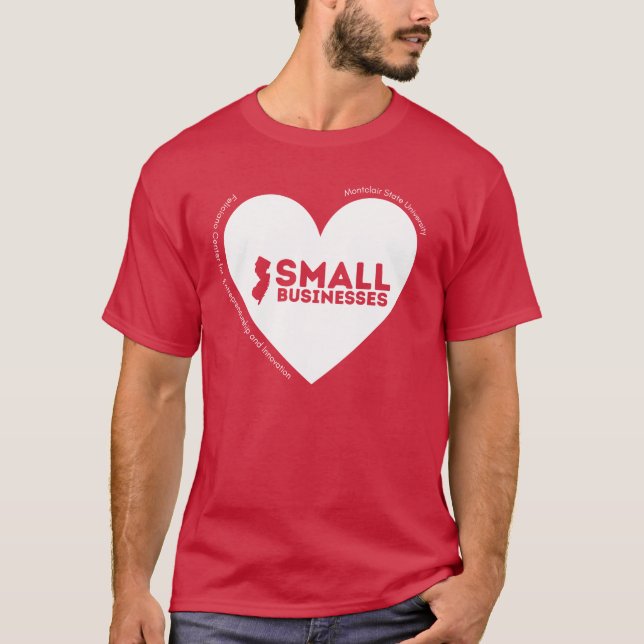 I ❤️ NJ Small Businesses T-Shirt (Front)