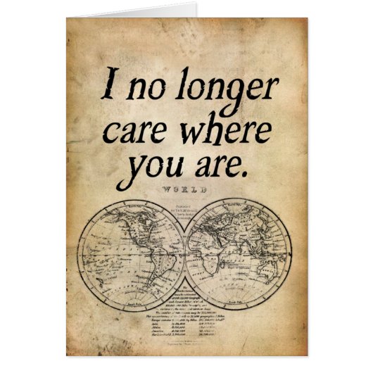 I No Longer Care Cards (Front)